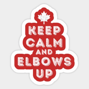 Elbows-Up Sticker